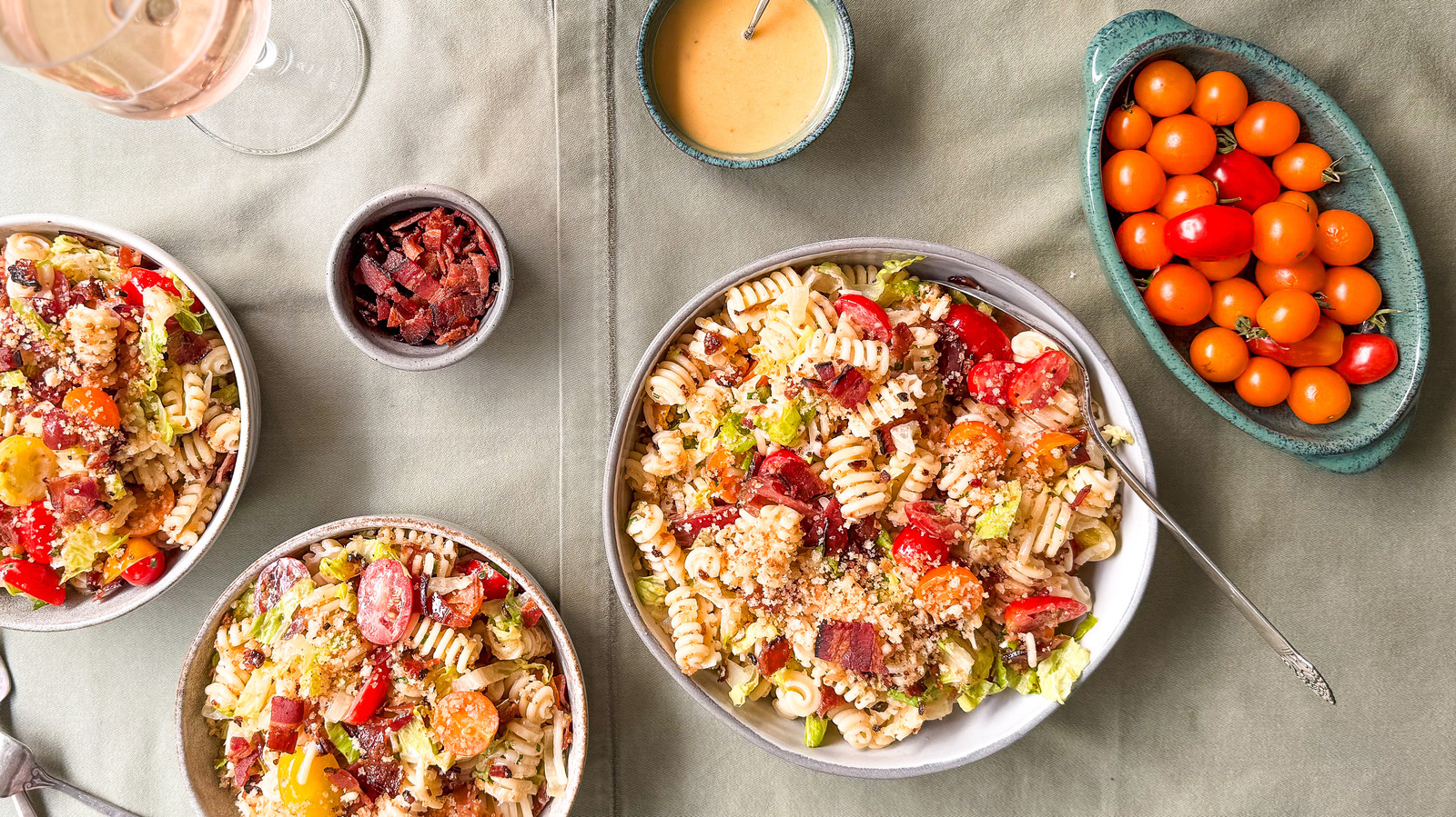 Over-The-High BLT Pasta Salad Recipe