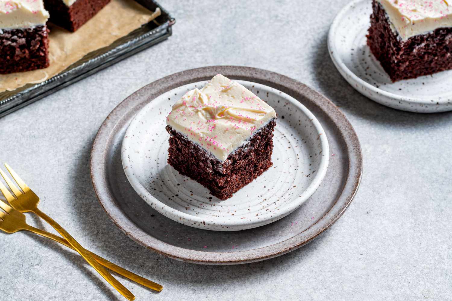 Devil’s Meals Snacking Cake with Marshmallow Frosting